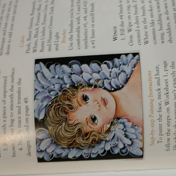 FREE With BUndle Priscilla Paints Angels Tole Painting Book 50 pgs - Picture 6 of 9